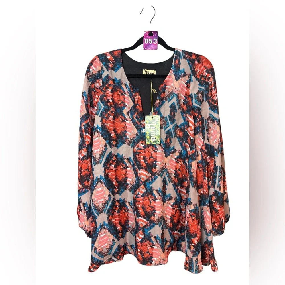 NWT Show Me Your‎ Mumu Jamie Tunic Dress V-Neck - MSRP: $168 - Small